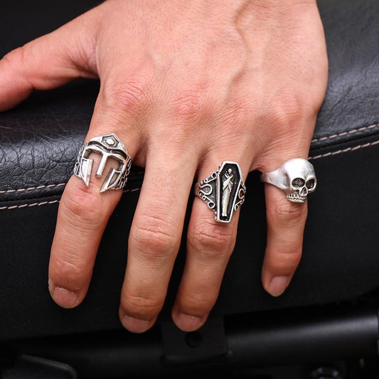 3 Pack Ring Set Design Real Silver Plate Extending Sizing