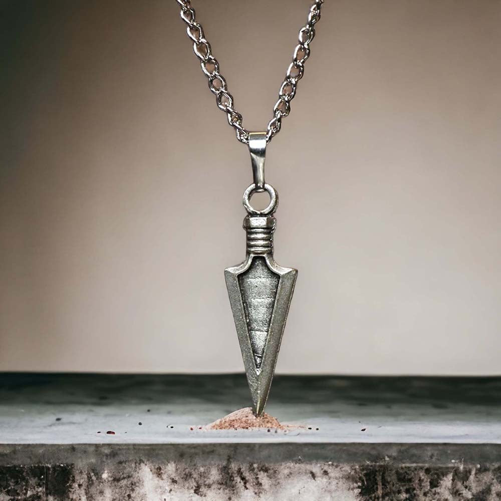 Spear Design Real Silver Plate Necklace