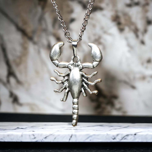 Scorpion Design Real Silver Plate Necklace