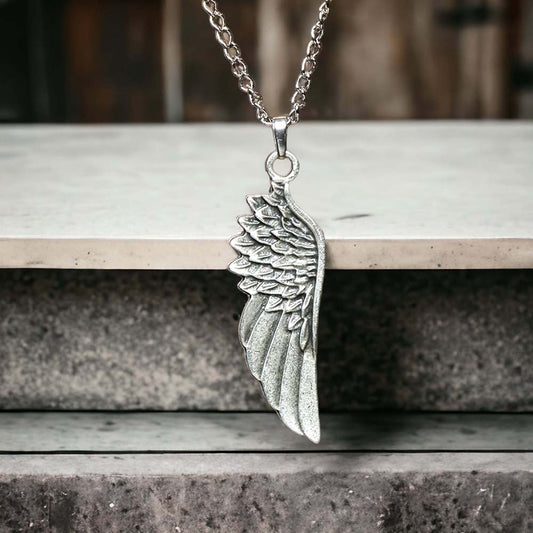 Wing Design Real Silver Plate Necklace