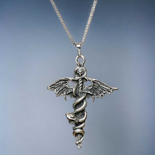 Snake Design Real Silver Plate Necklace