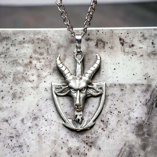 Demon Design Real Silver Plate Necklace