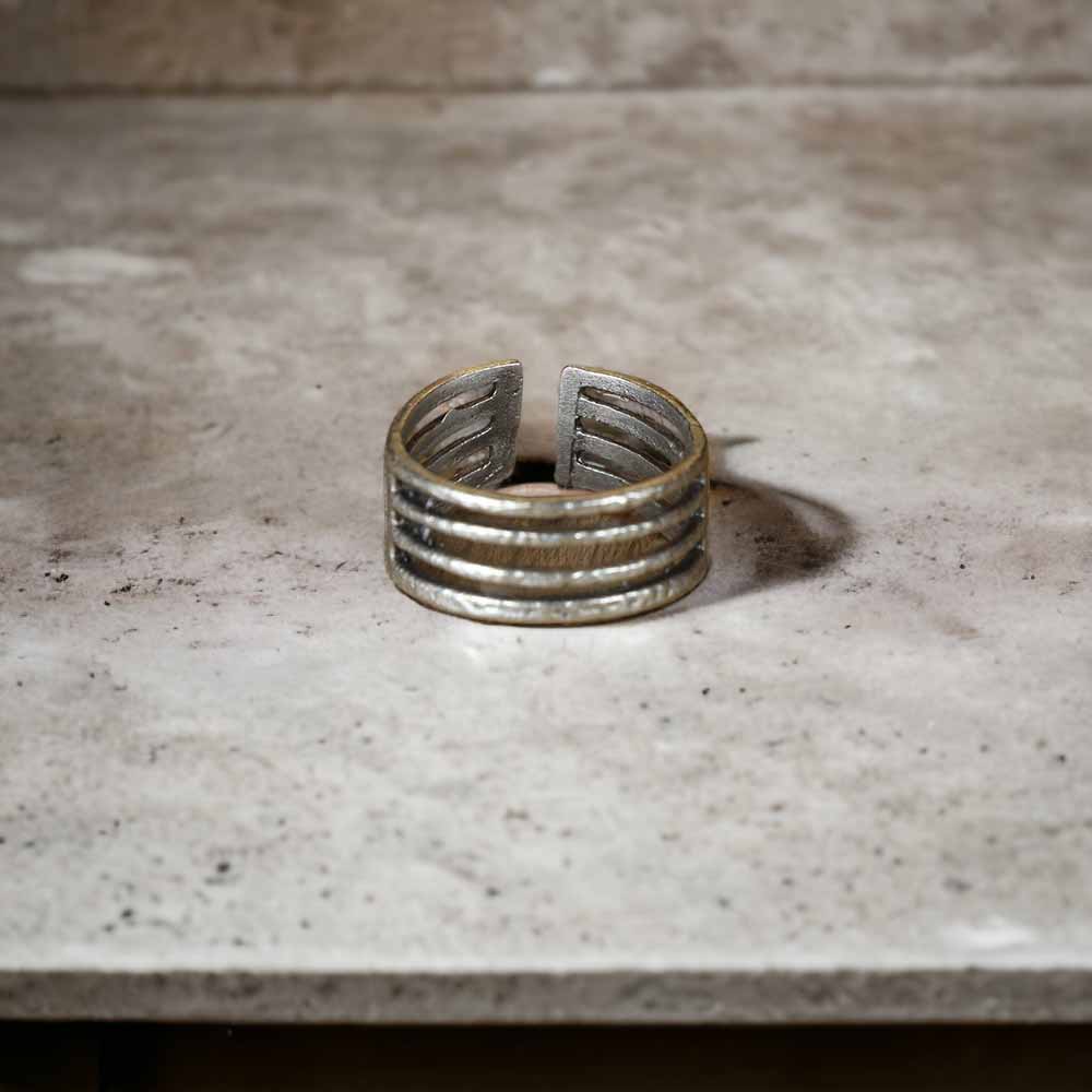 Extended Sizing Unisex Band Ring İn Real Silver Plate