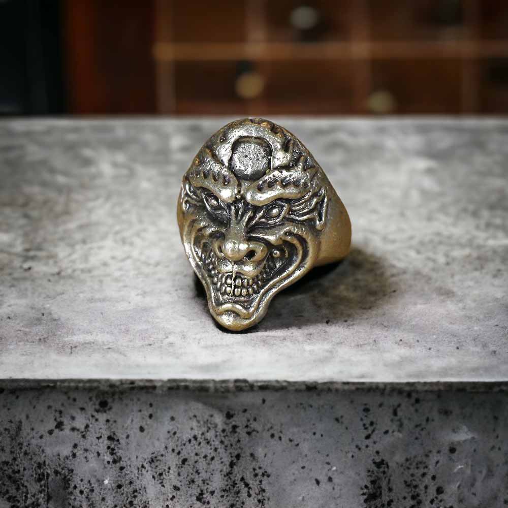 Extended Sizing Unisex Skull Ring İn Real Silver Plate