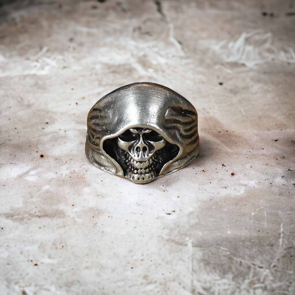 Extended Sizing Unisex Pirate Ring İn Real Silver Plate