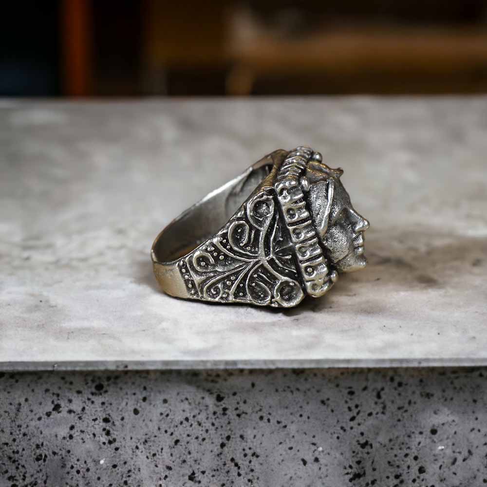 Extended Sizing Unisex Design Ring İn Real Silver Plate